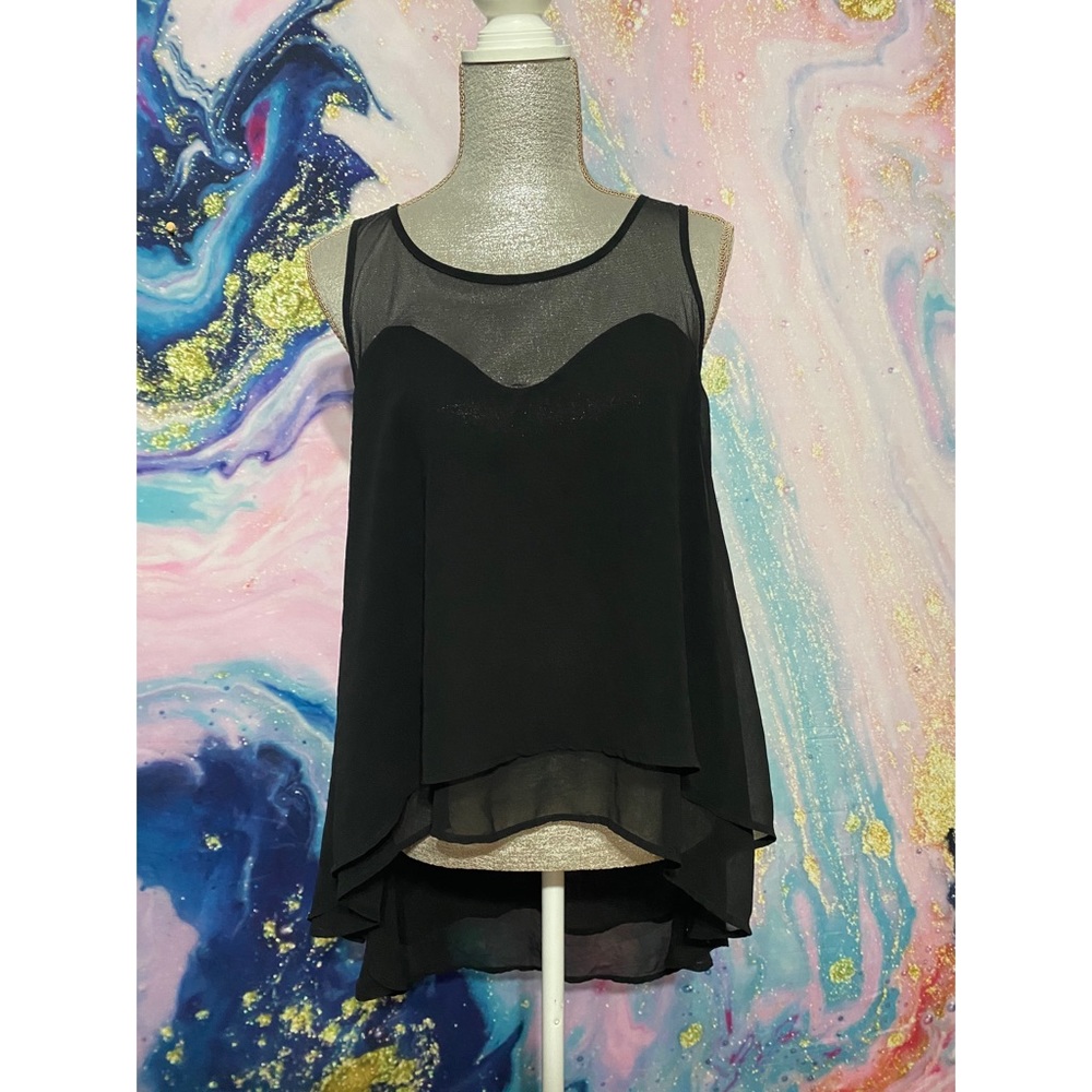 Black sheer top